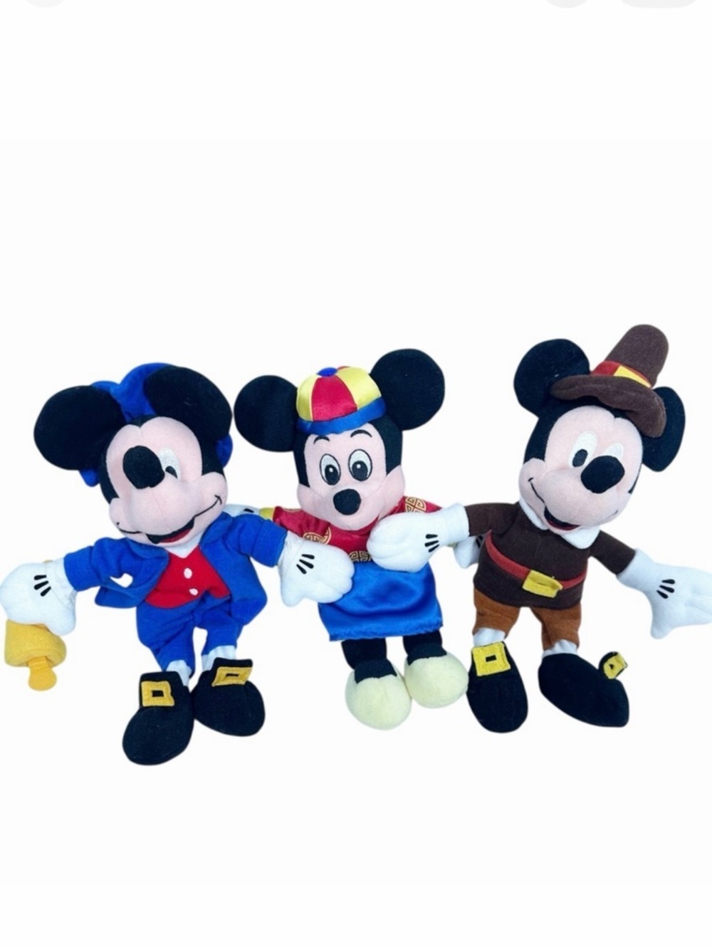 Vintage 90s Disney Store Plush Mickey Mouse Early American, Chinese New Year